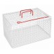 Midi Vervoerkooi 41 cm Wit – Transportkooi voor puppy’s, kittens en kleine huisdieren