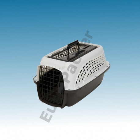Petmate 2 deuren kennel 48 cm wit/bruin